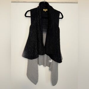 Beulah Wool Blend Ombré Sleeveless Cardigan Sweater